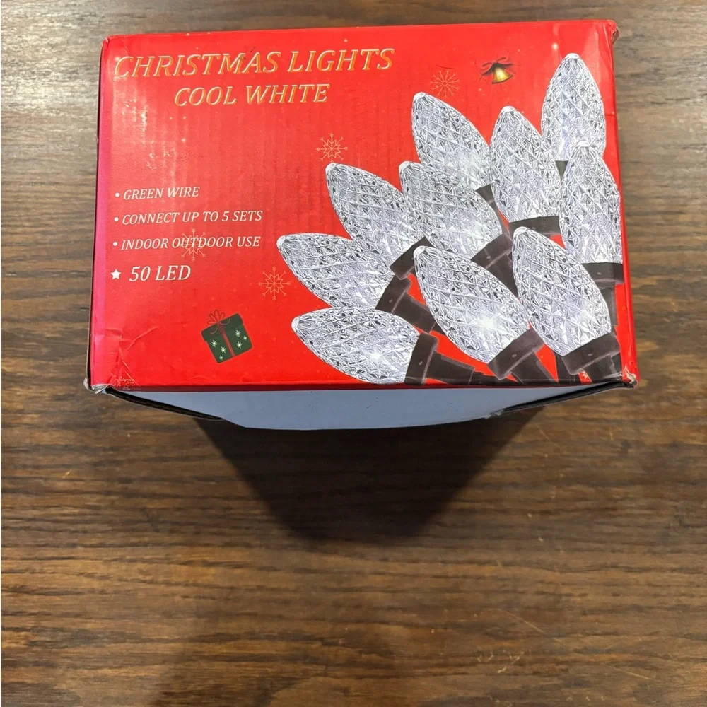 Cool White 50 LED C9 Christmas Lights - Picture 7 of 7